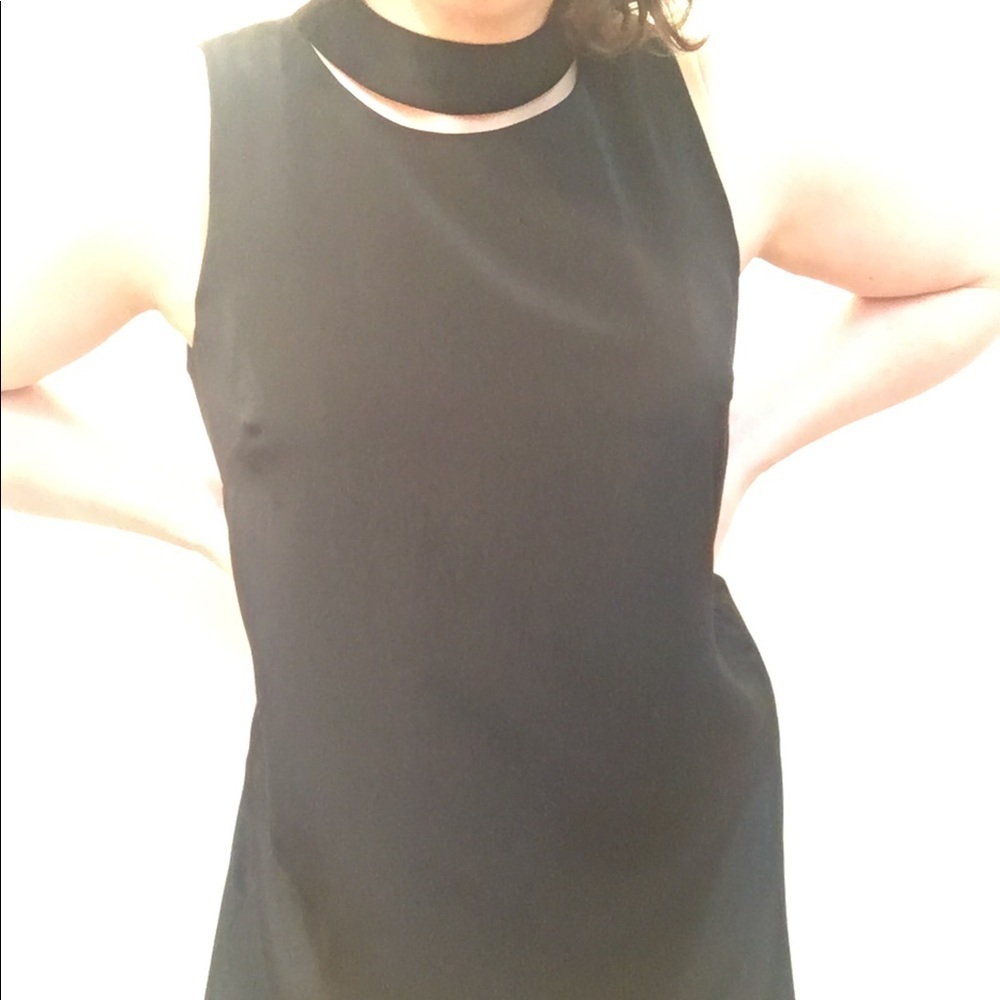 NWOT Calvin Klein Little Black Dress choker neck​​